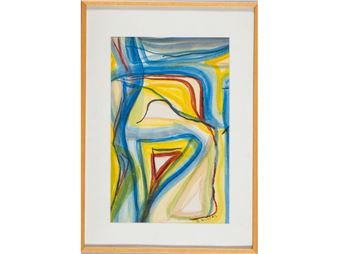 Composition hommage à Bram Van Velde - Robert Miollan