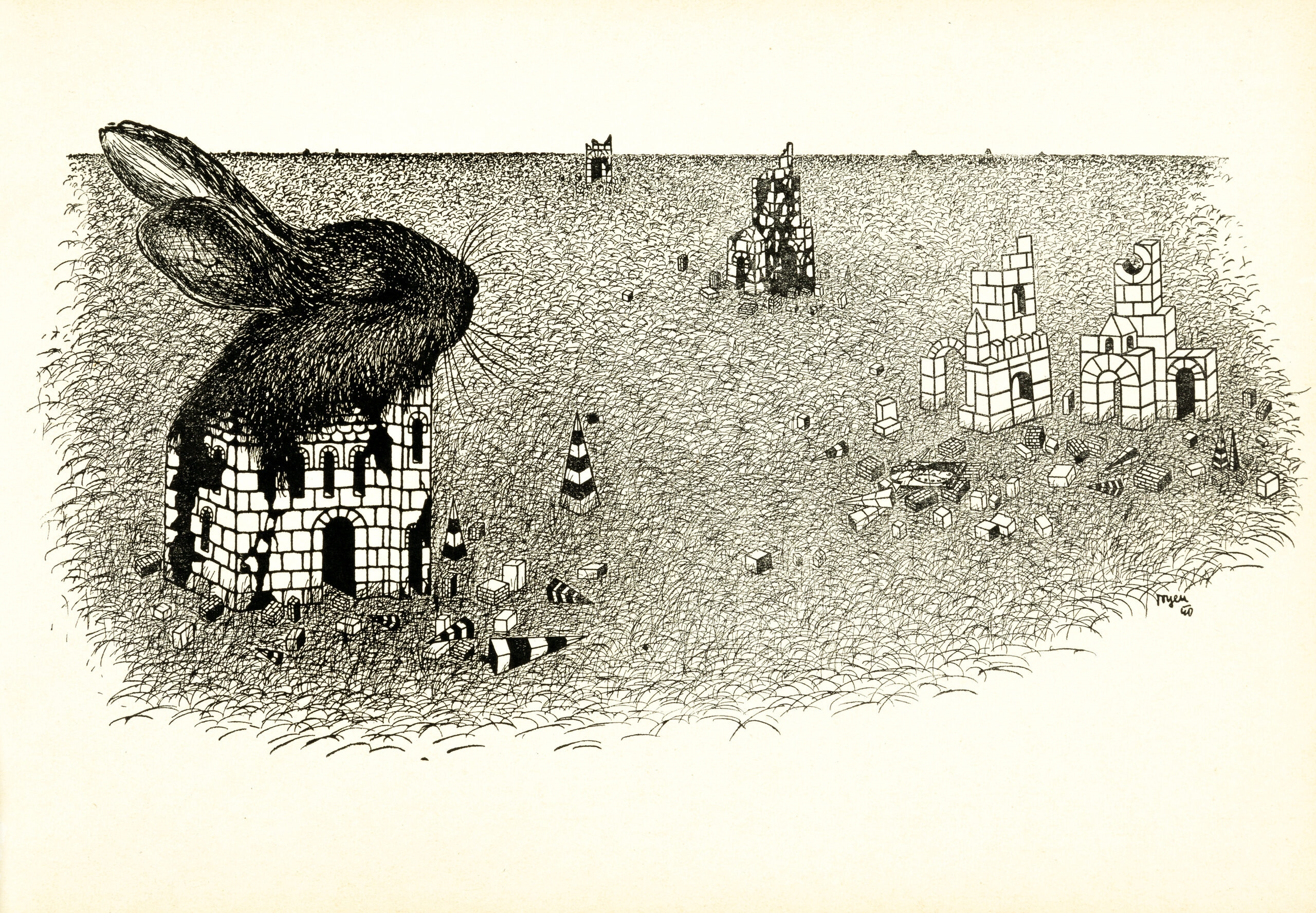 Artwork by Toyen, Shooting range, Made of print