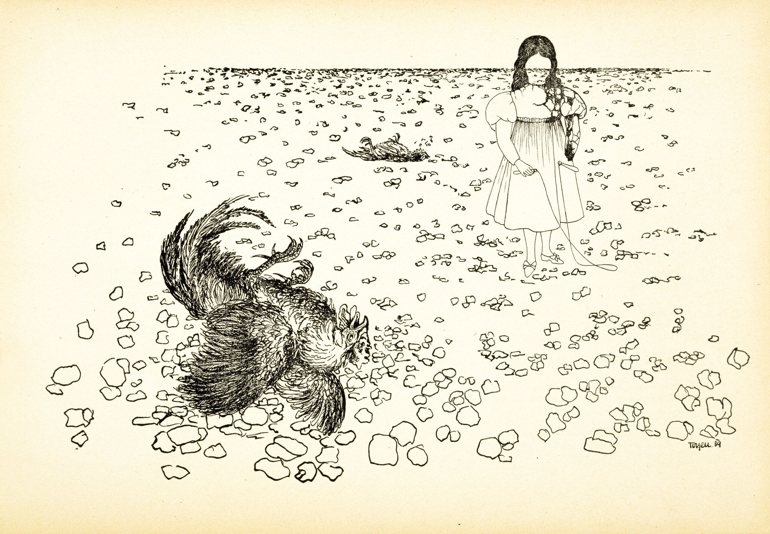 Artwork by Toyen, Shooting range, Made of print