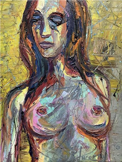 David Padworny  Nude Oil On Canvas by David Padworny