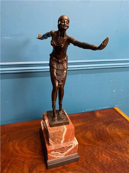 Demétre H. Chiparus | Bronze model of Dancer on marble base