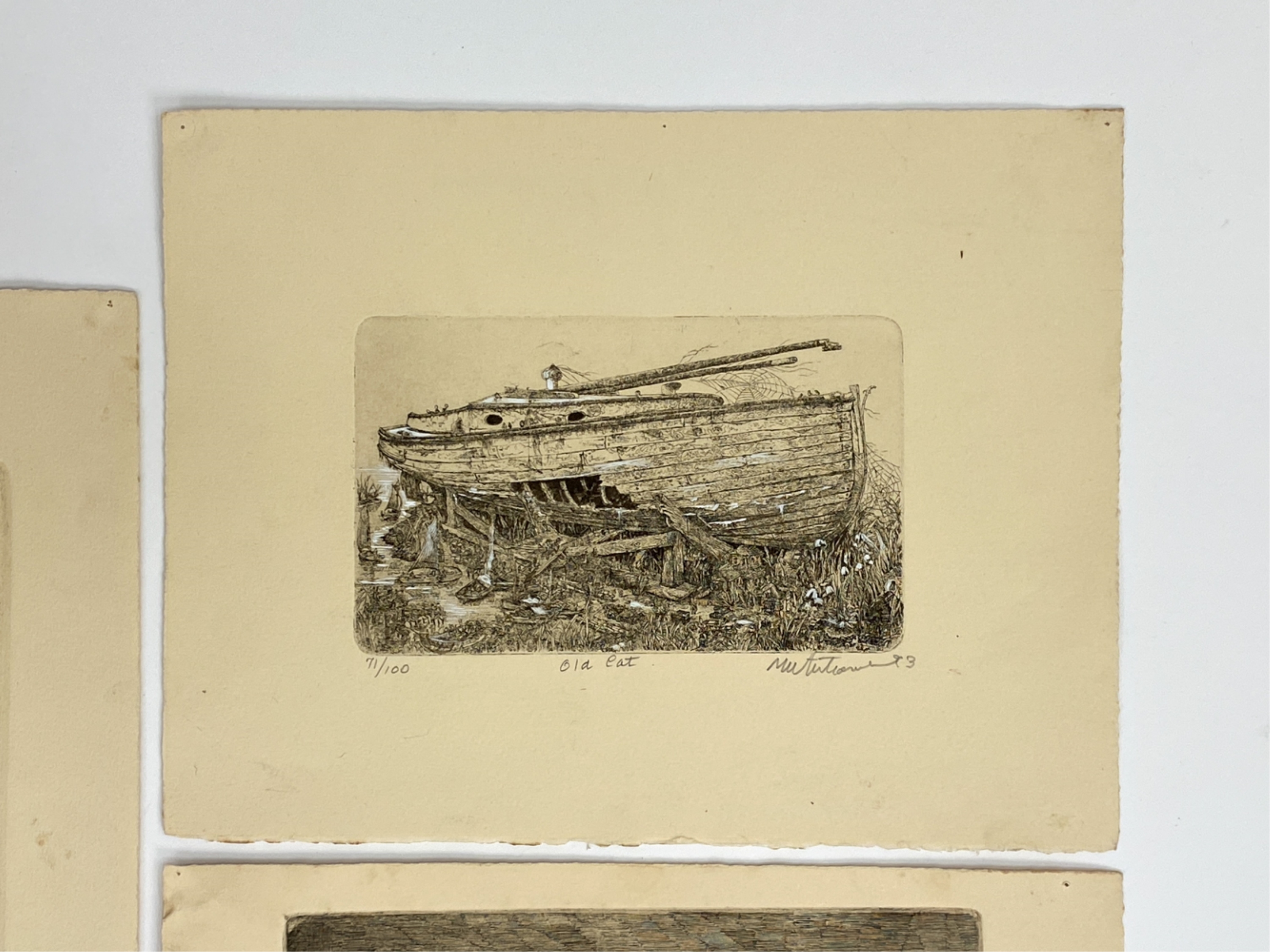 Mark Whitcombe | (4) MARK WHITCOMBE B. 1942 ETCHINGS WITH BOOK | MutualArt