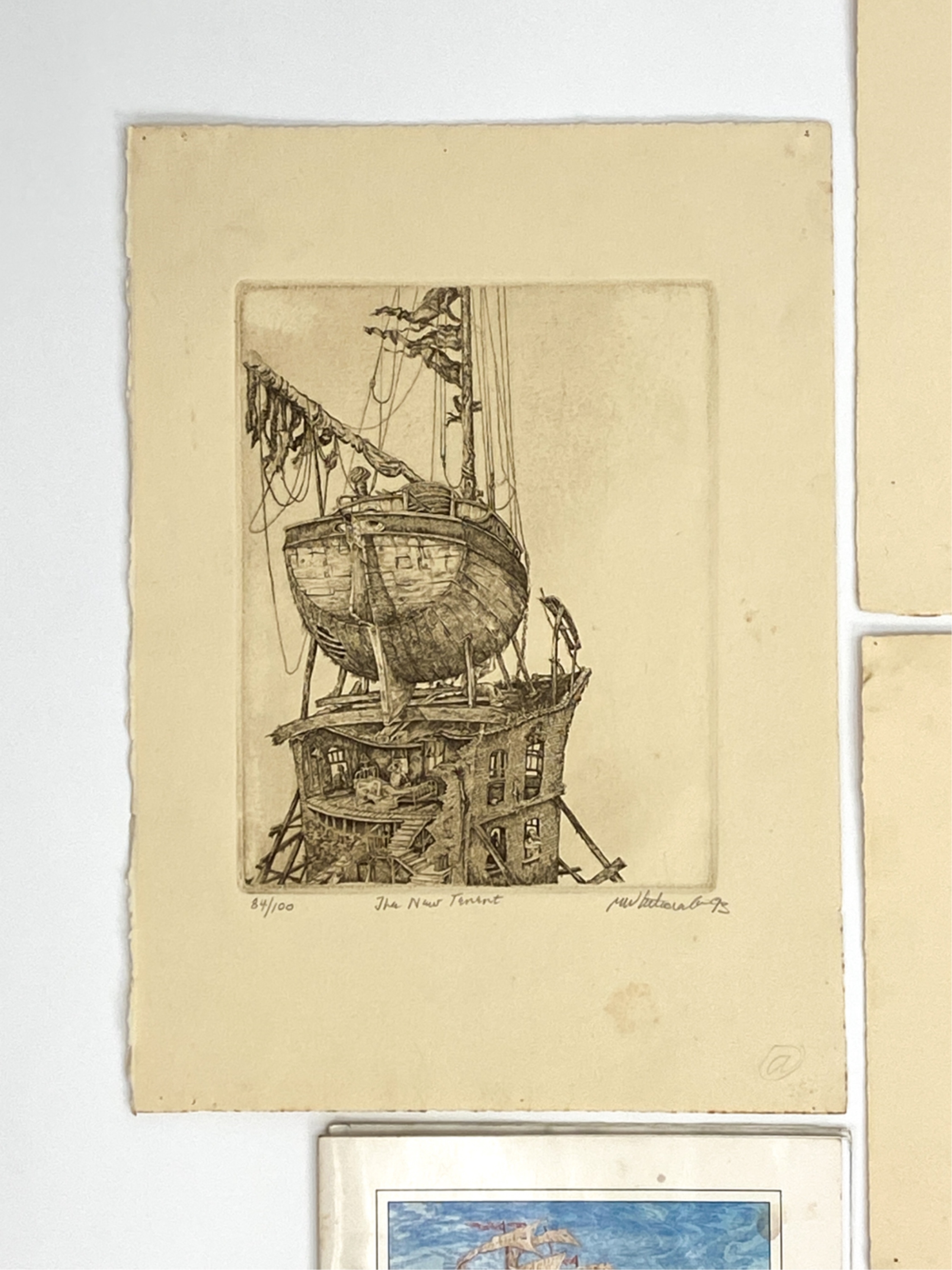 Mark Whitcombe | (4) MARK WHITCOMBE B. 1942 ETCHINGS WITH BOOK | MutualArt