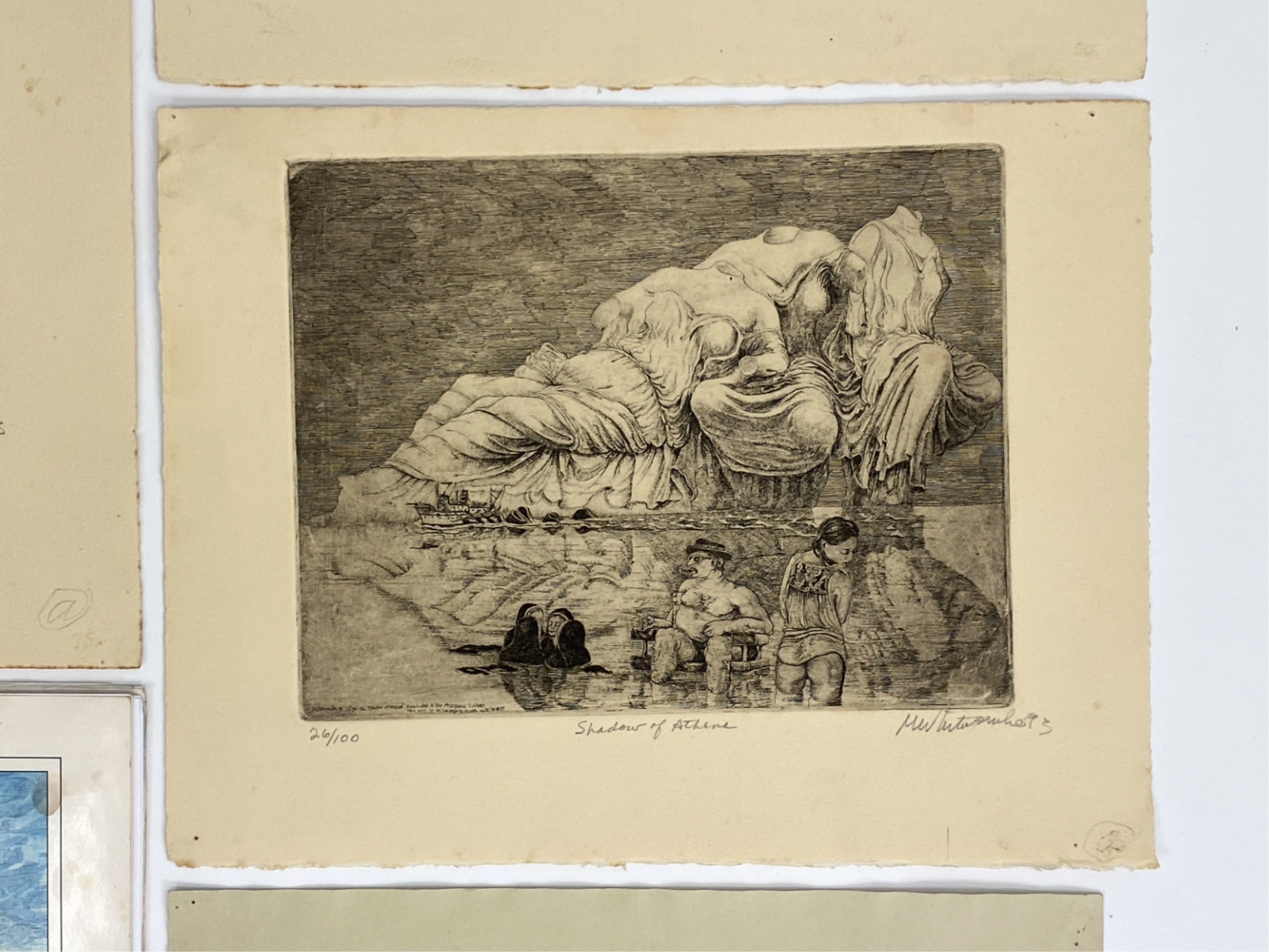 Mark Whitcombe | (4) MARK WHITCOMBE B. 1942 ETCHINGS WITH BOOK | MutualArt