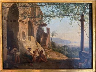 Landschaft mit Ruinen - Franz Ludwig Catel