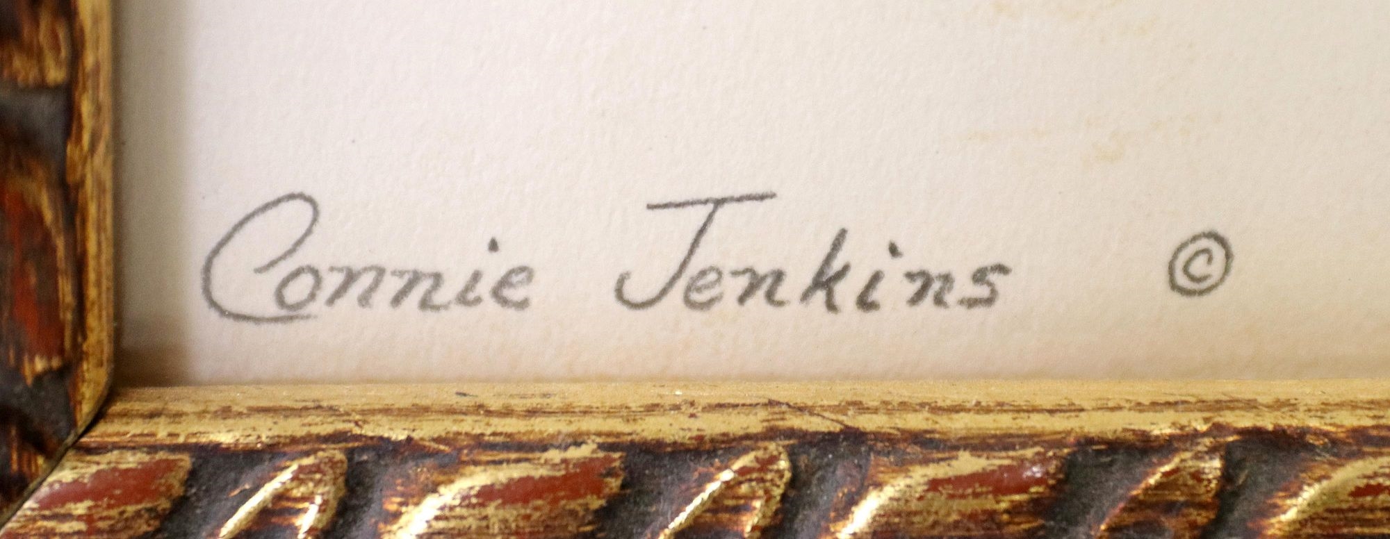 Artwork by Connie Jenkins, Listening to the Wind,, Made of graphite drawing on paper