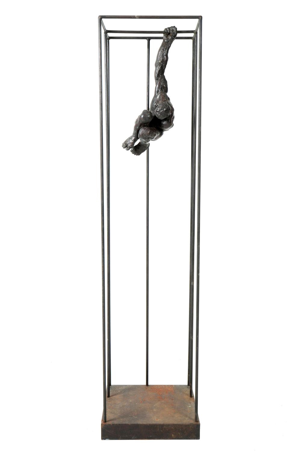 Louis Lutz Nude Caged Acrobat (1972) MutualArt