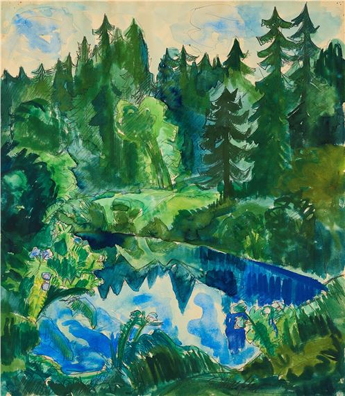 "Waldsee". by Fritz Schaefler, 1926
