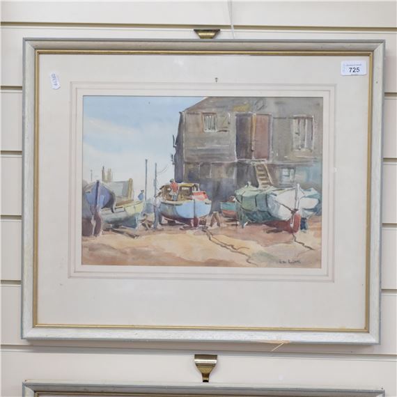 Alan R. Cook | boatyard scenes | MutualArt