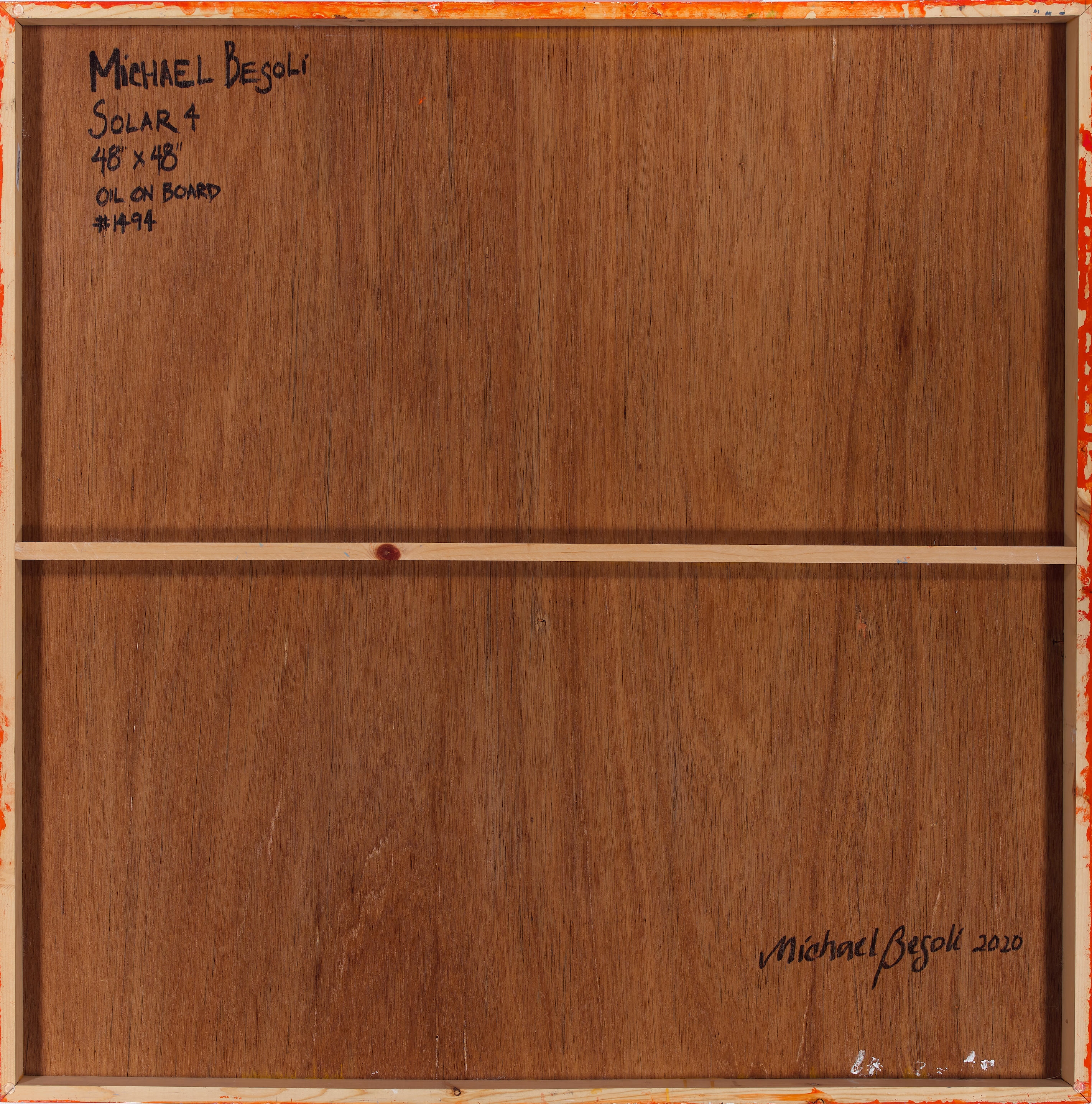 Artwork by Michael Besoli, Solar 4 , 2020, Made of oil on board