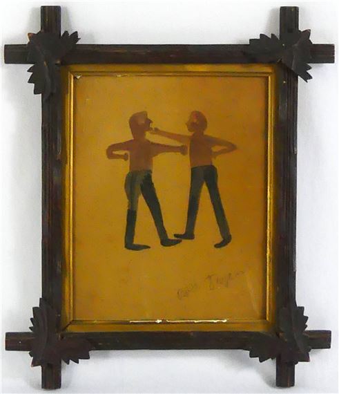 MEN BOXING by Bill Traylor, 1983