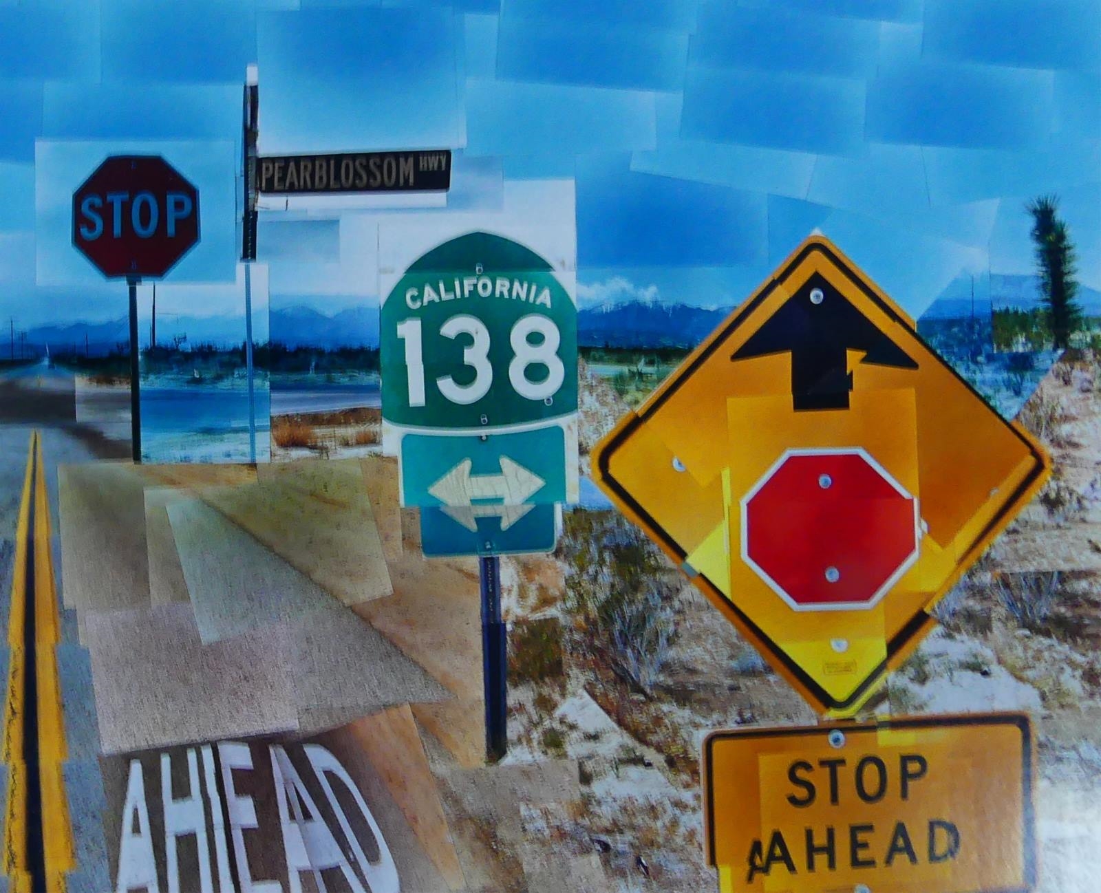 David Hockney PEARBLOSSOM HIGHWAY MutualArt