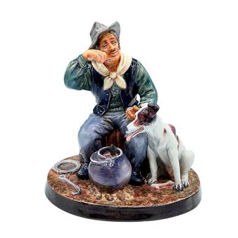 Royal Doulton Factory Proof Figurine, Gypsy and Lurcher - Mazie E. Nicholl