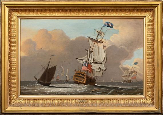 BRITISH ROYAL NAVY SQUADRON by Francis Swaine, 18th century