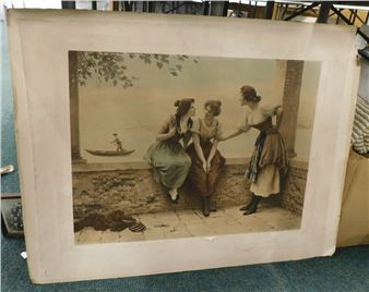 After Edie Black. Print of three females - Edie Black