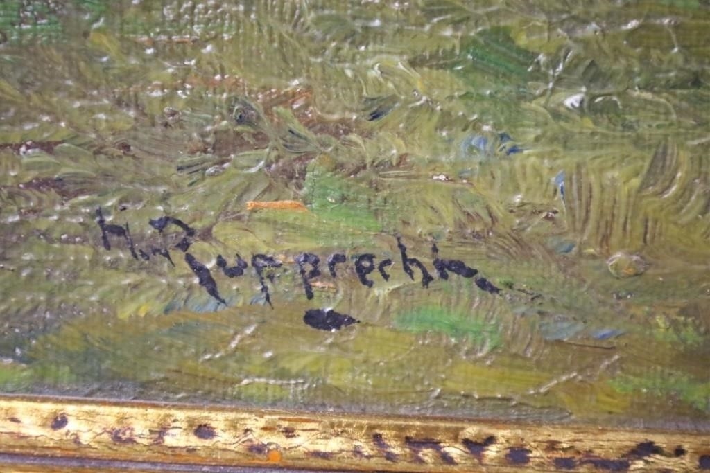 Wilhelm Hugo Rupprecht | Wilhelm H Rupprecht Shepherd & Flock Oil On ...