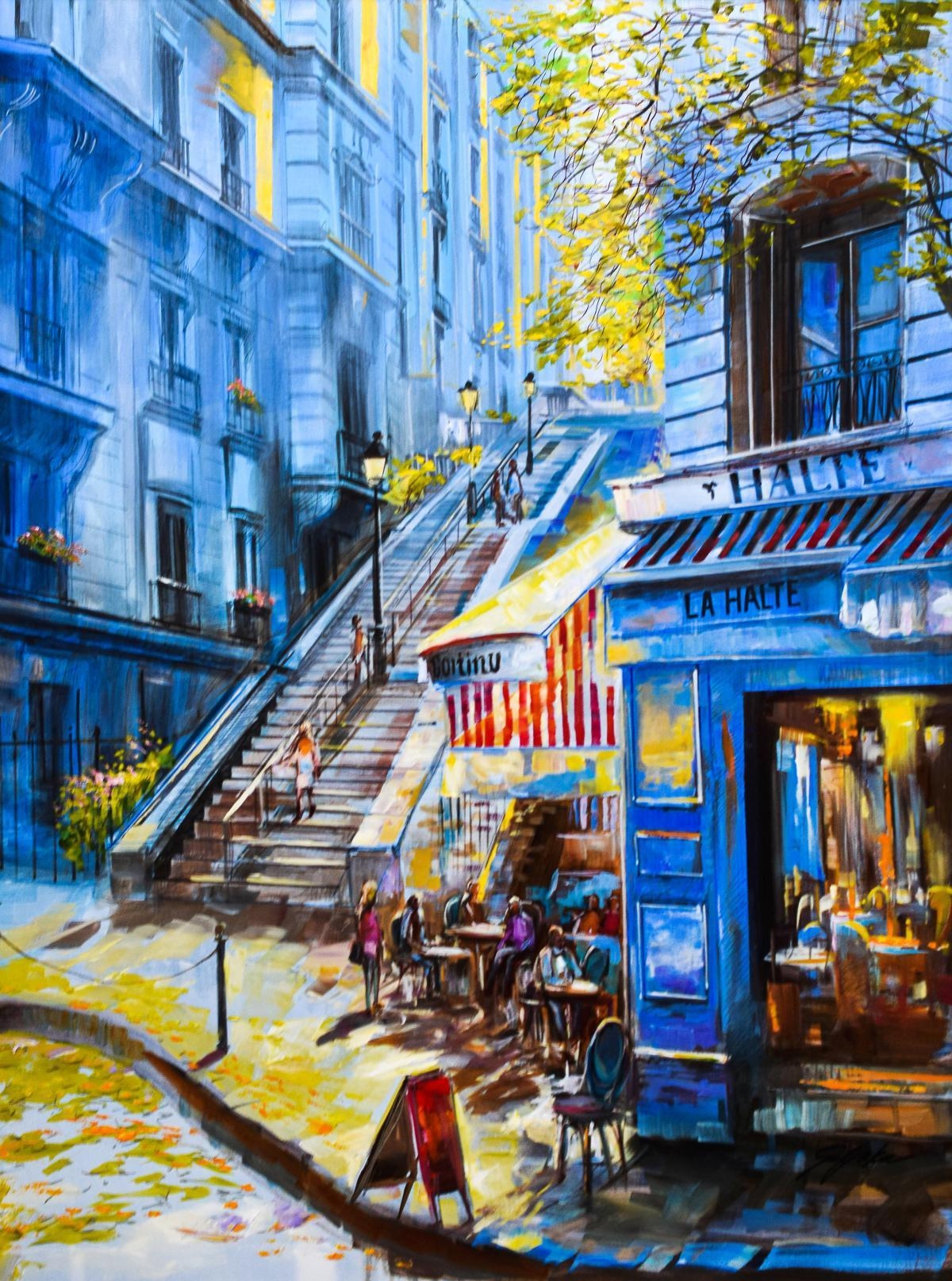 Vadik Suljakov Afternoon Sun at the CafÃ© MutualArt