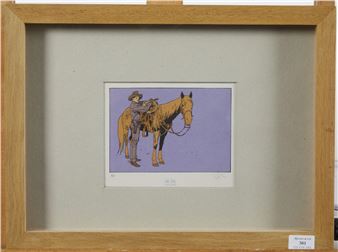 Cavalier et son cheval - Alain Girard