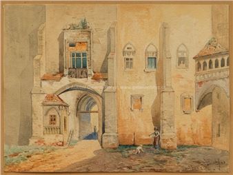 Hrad Křivoklát, II. nádvoří - Adalbert Brechler