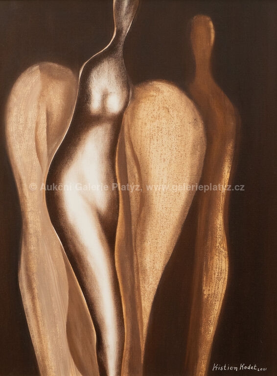 Artwork by Kristian Kodet, Իě, Made of olej/plátno fixované na kartonu