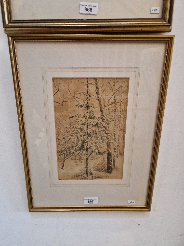 Artwork by Valerij Semenov-tian, 1871-1968), Made of watercolour