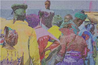 Clandestine Crossings at Sea Subject of Paintings by Alioune Diagne Now on View at Galerie Templon