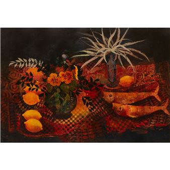 STILL LIFE WITH NASTURTIUMS - 2000 - Gordon Wyllie