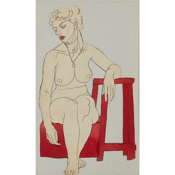 NUDE AND RED TABLE