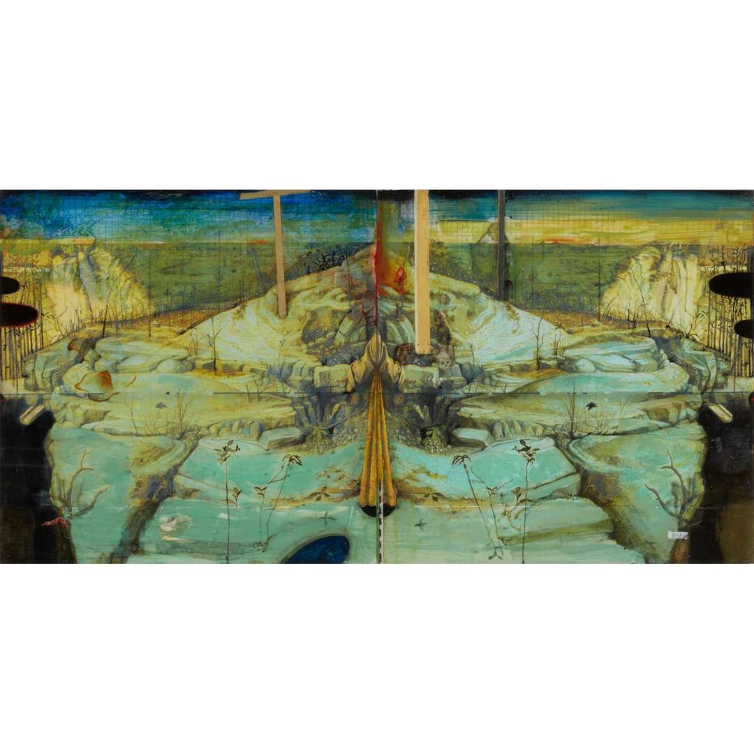 Artwork by Ian Howard, GOLGOTHA - 2011, Made of oil