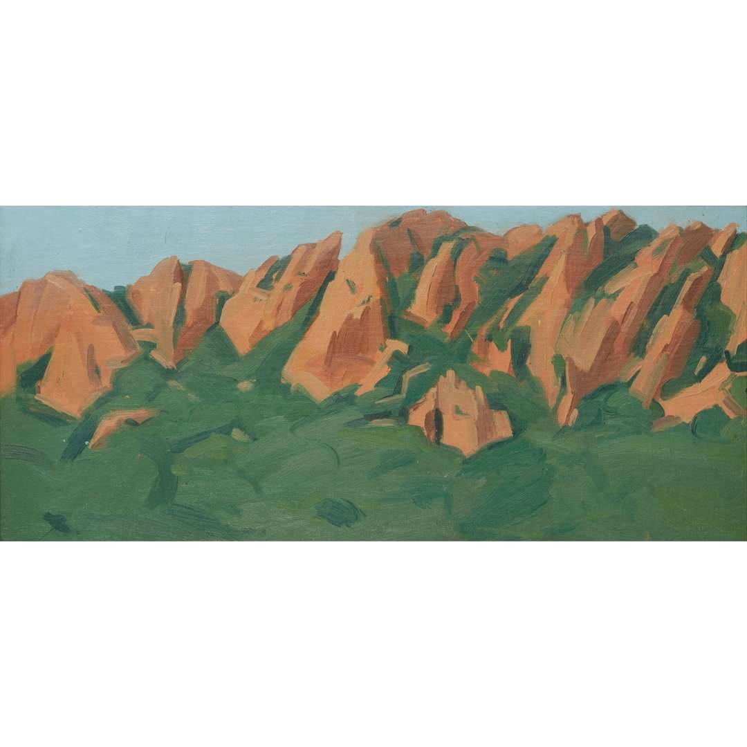 Maurice Cockrill | PORPHYRY ROCK AND CORK OAK, L'ESTEREL - 1980 (1980 ...