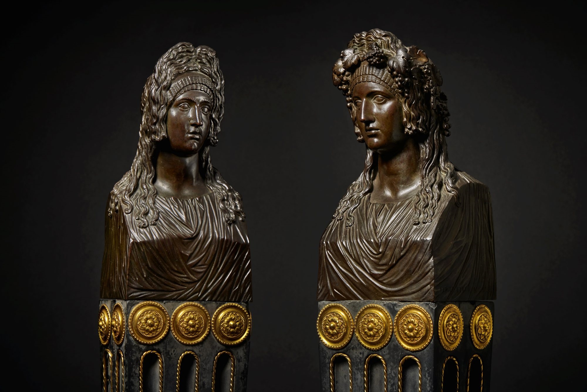 Francesco Righetti | Term Columns of Thalia and Melpomene (1788 ...