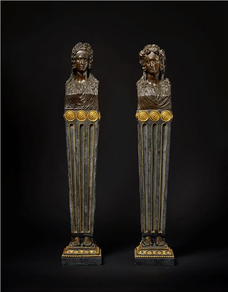 Term Columns of Thalia and Melpomene by Francesco Righetti, 1788