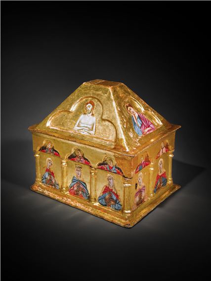 Grifo di Tancredi | Painted Cassetta with the Vir Dolorum, the Madonna ...