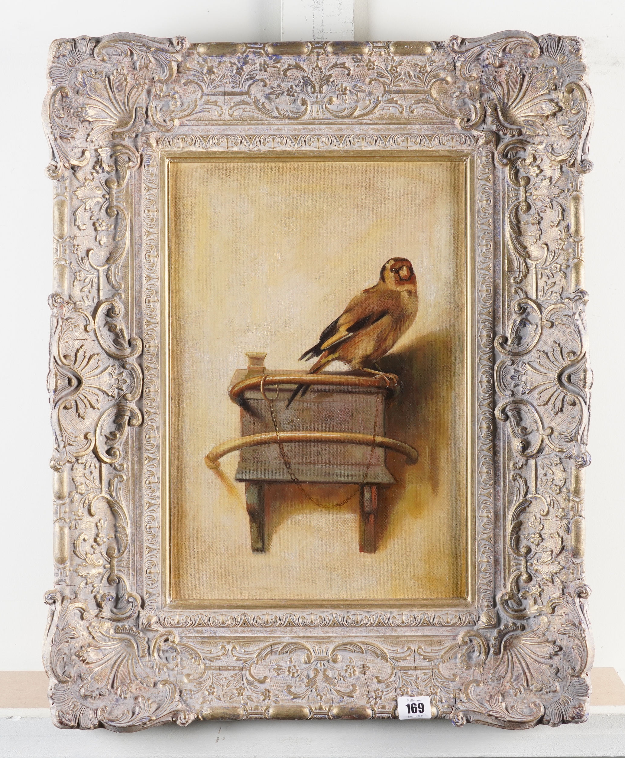 Artwork by Carel Fabritius, The Goldfinch, Made of oil on canvas