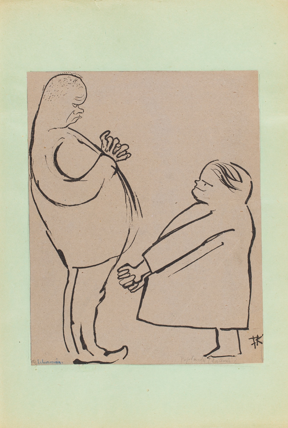 Artwork by Karol Frycz, Zelwerowicz i Popławski, Made of lithography/paper