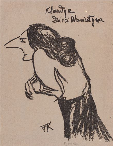 Stanisława Wysocka jako Klaudia w sztuce Dzieci Waniuszyna by Karol Frycz, 1904