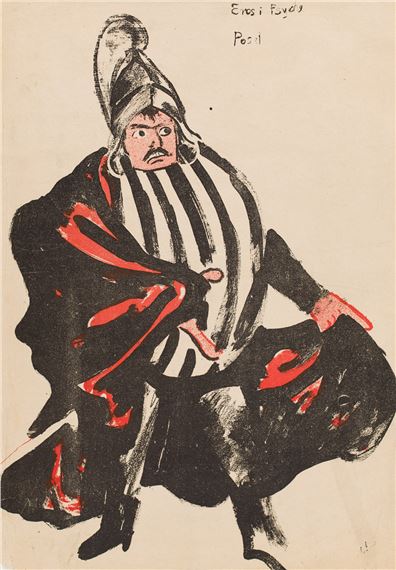 Bolesław Puchalski jako poseł w sztuce Jerzego Żuławskiego Eros i Psyche by Karol Frycz, 1904