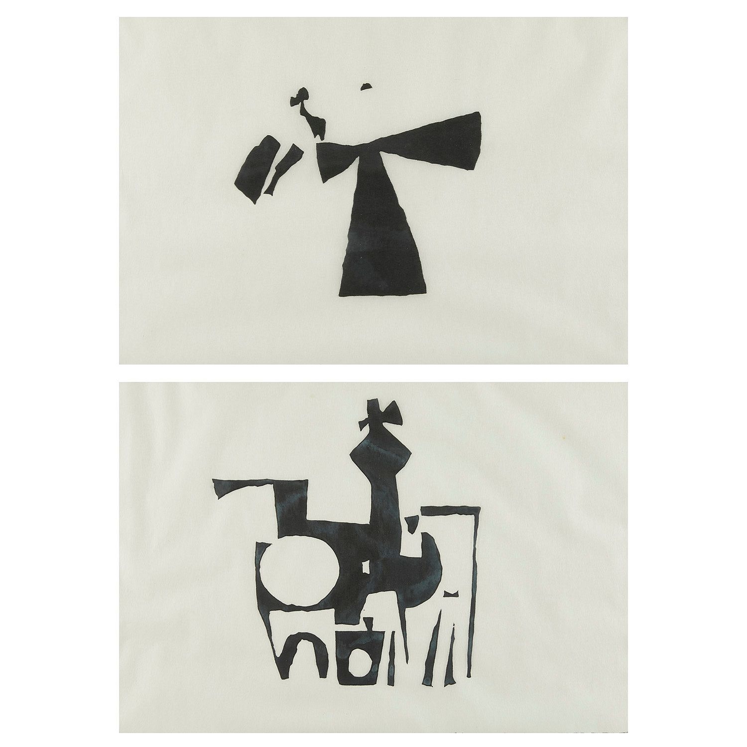 Artwork by Eduardo Vilches, Group of 2 Eduardo Vilches Woodcuts, Made of Woodcut