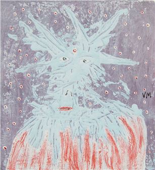 Gregory Van Mannen &quot;Flying Head&quot; Painting - Gregory Van Maanen