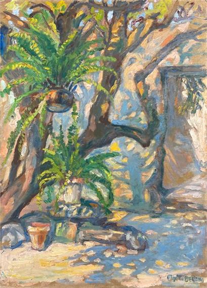 The sunny courtyard - Myrto Debard