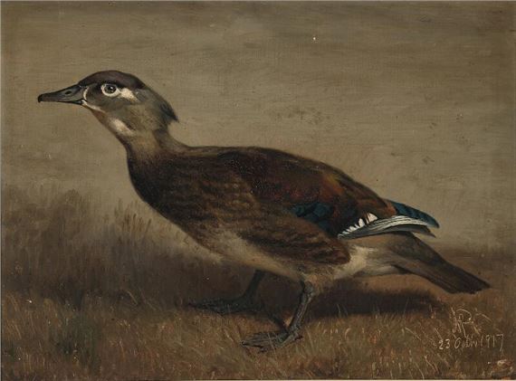 A duck by Niels Peter Rasmussen, 1923