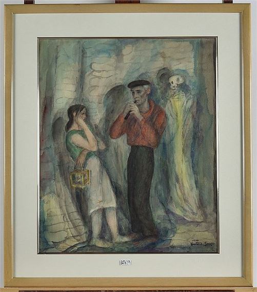 Le joueur de flûte by Georges Creten