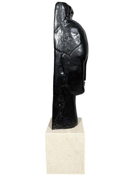 Artwork by Amedeo Modigliani, Tête de Jeune femme, Made of sculpture en bronze