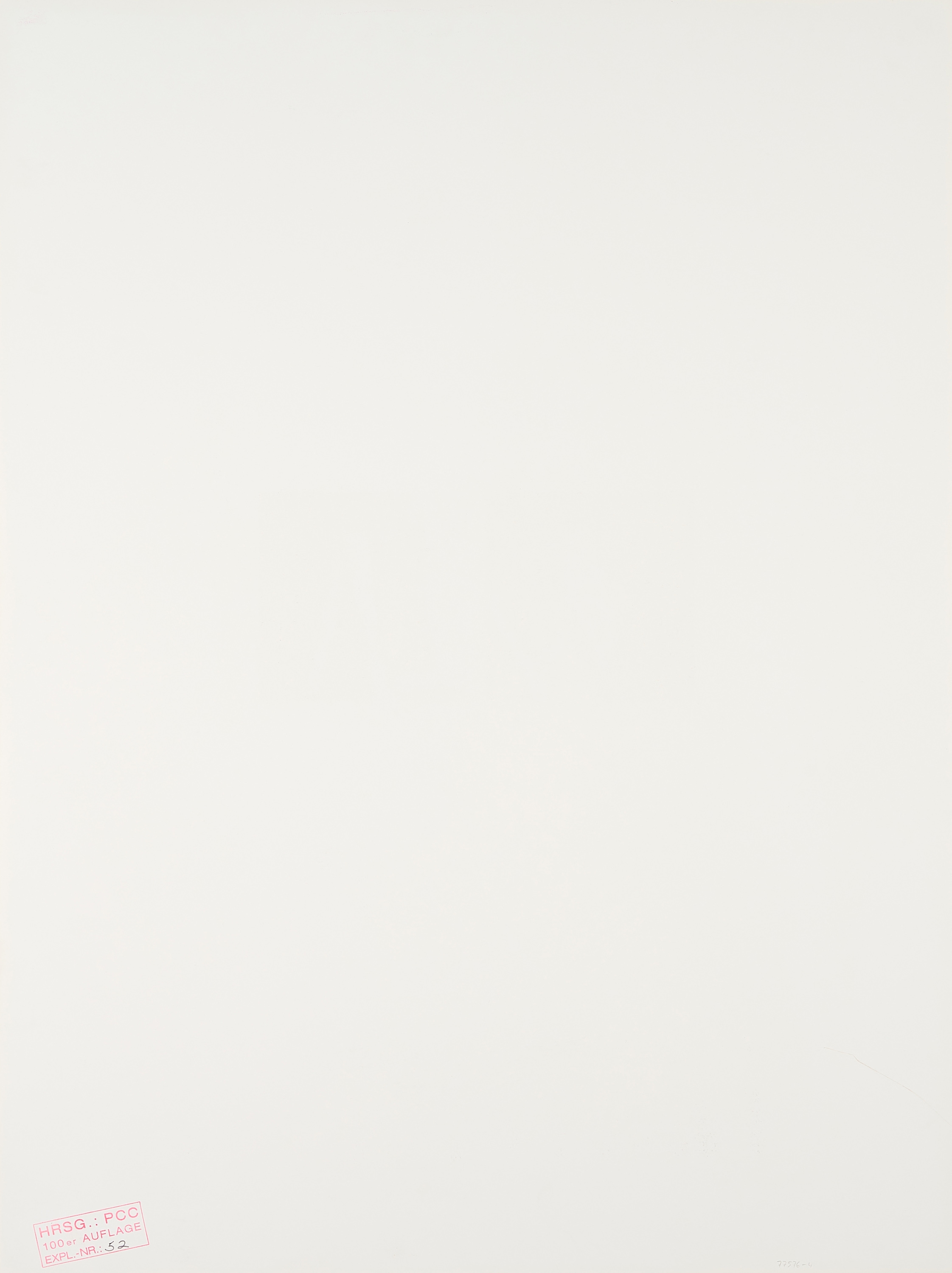 Artwork by Anna & Bernhard Blume, Gegenseitig., Made of Colour offset on thin card