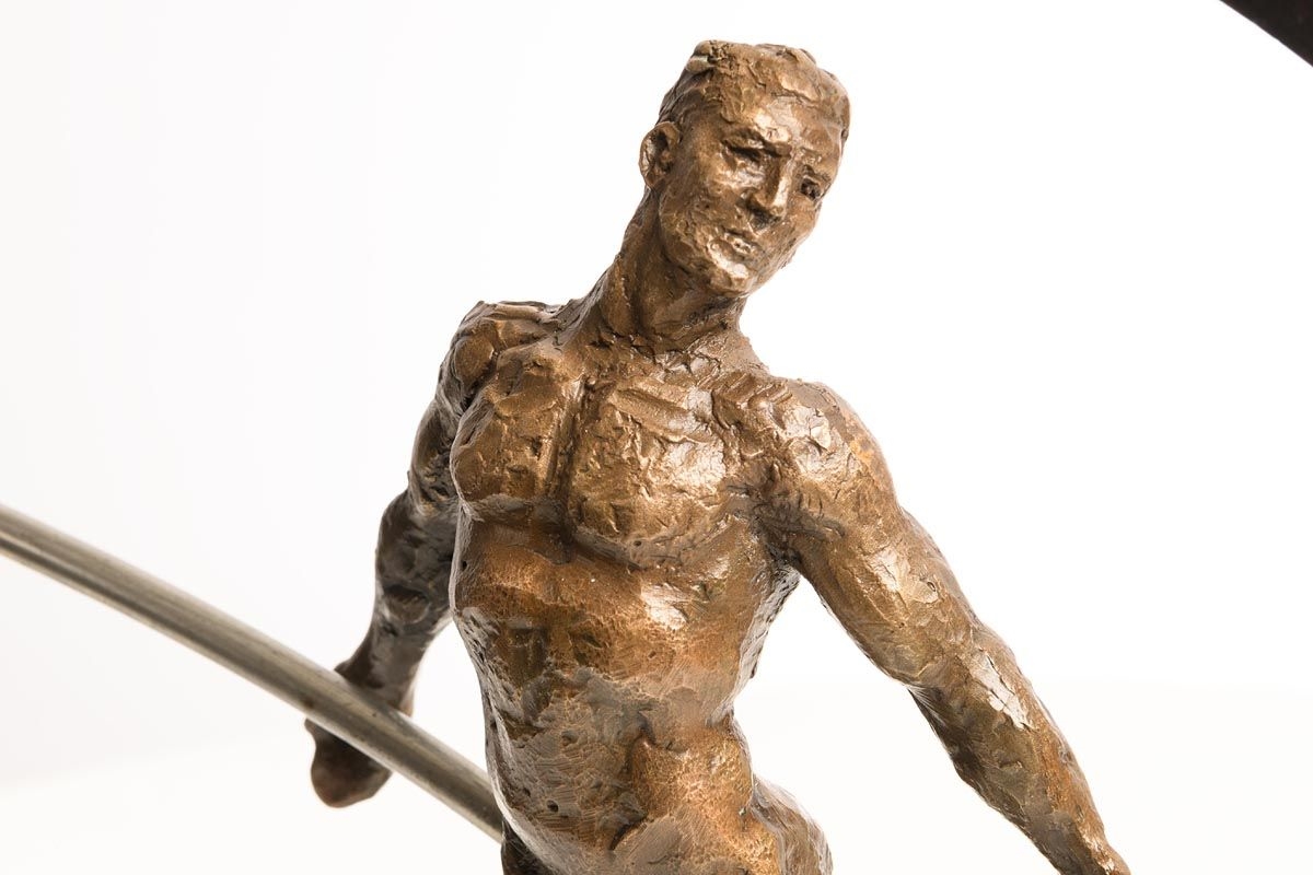 Artwork by Mark Rode, Peace, Made of unique bronze on marble base