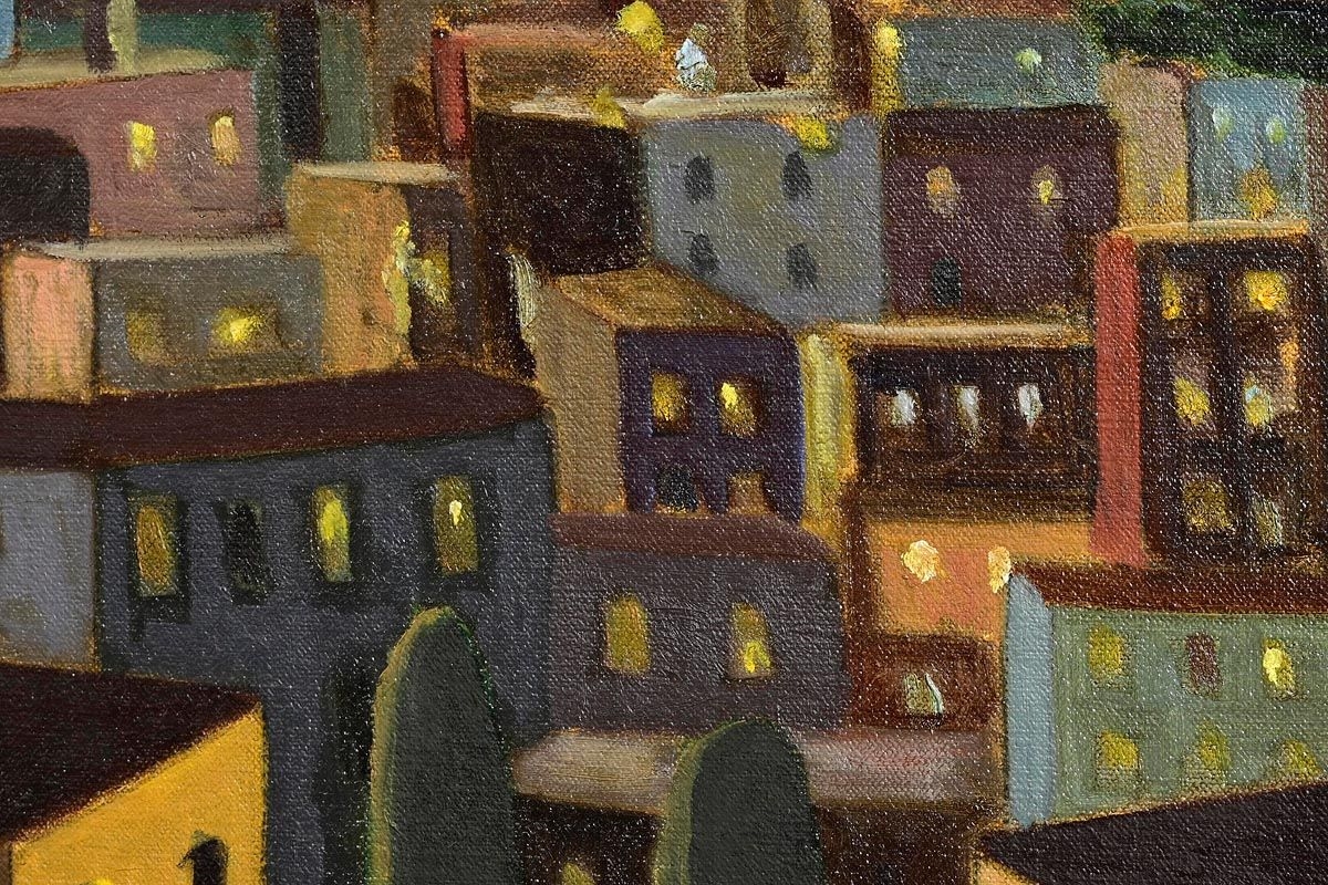 Artwork by Stephen McKenna, City by the Sea (2006), Made of oil on canvas