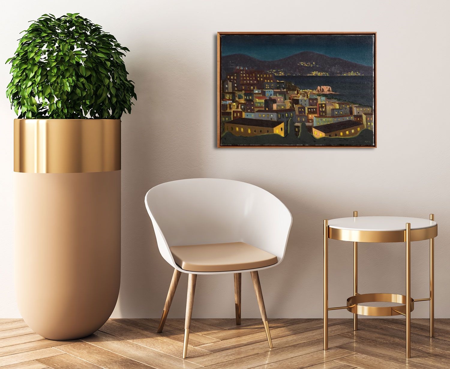 Artwork by Stephen McKenna, City by the Sea (2006), Made of oil on canvas