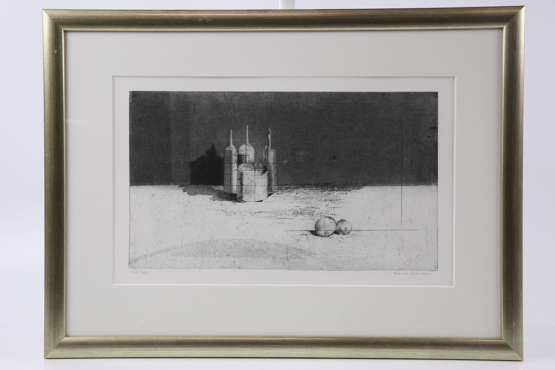 Artwork by Einar Persson, Stilleben, Made of etsning