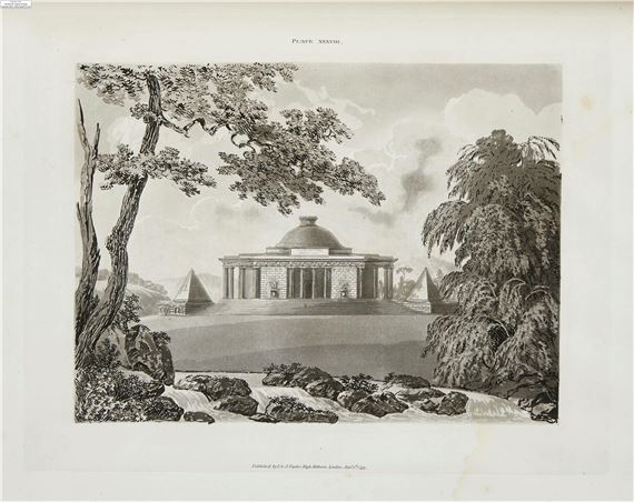 Architecture.- Soane (Sir John) Sketches in Architecture; containing Plans and Elevations of Cottages, Villas, bound with Parkyns's Six Designs for Improving and Embellishing Grounds, 1793 - Sir John Soane