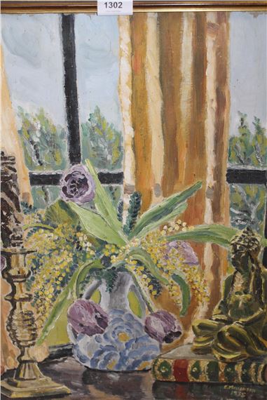 Bloomsbury group style oil on canvas by Bloomsbury Group